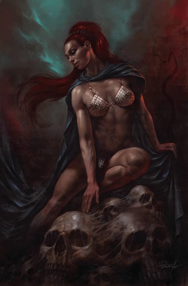 Red Sonja 2023 #11 variant cover by Lucio Parrillo