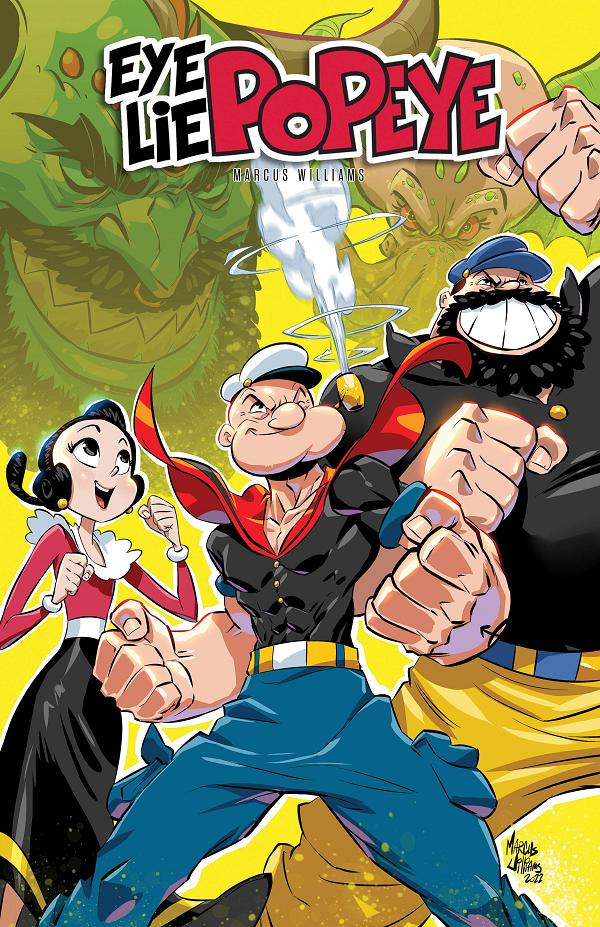 Eye Lie Popeye #1 cover by Marcus Williams