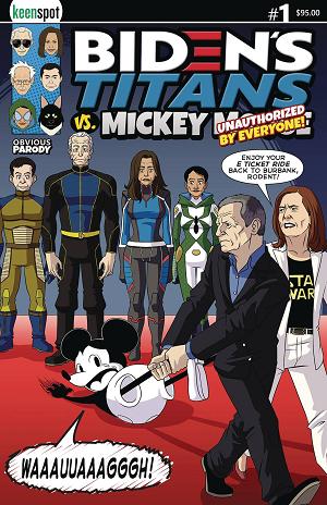 Bidens Titans Vs Mickey Mouse (Unauth) #1 CVR E E TICKET cover