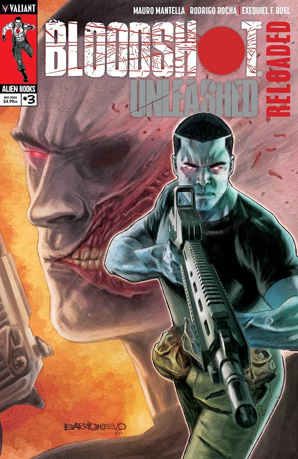 Bloodshot Unleashed Reloaded #3 cover by Al Barrionuevo