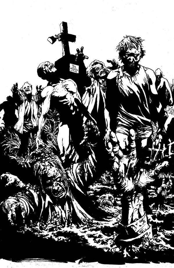 Night Of The Living Dead Kin #1 variant cover by Roy Allen Martinez