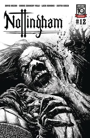 Nottingham #12 CVR B SHANE CONNERY VOLK B&W (MR) cover