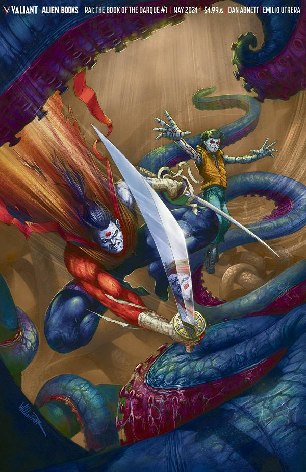 Rai Book Of Darque #1 variant cover by Toby Willsmer