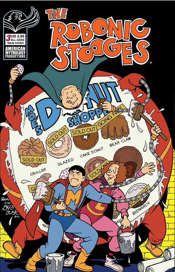 Robonic Stooges Fantastic Fools #3 cover by Eric Shanowar