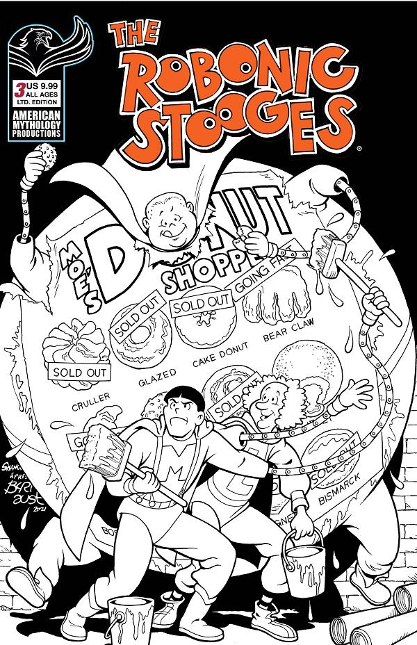 Robonic Stooges Fantastic Fools #3 CVR C SHANOWER LTD ED cover