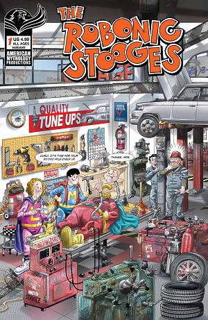 Robonic Stooges Return #1 CVR B PACHECO cover