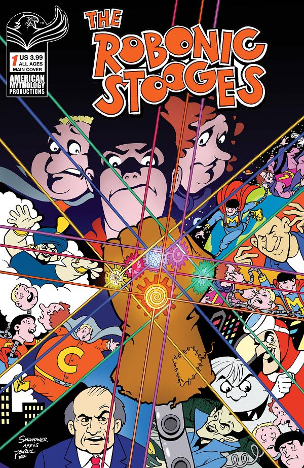 Robonic Stooges Return #1 cover by Eric Shanowar
