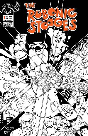 Robonic Stooges Return #1 CVR C B&B LTD ED cover