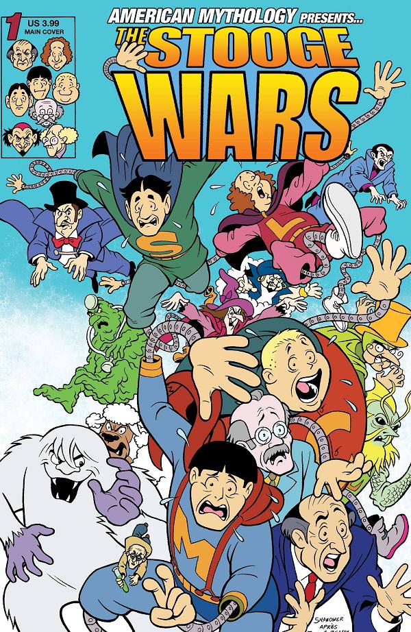 Robonic Stooges Stooge Wars #1 cover by Eric Shanower