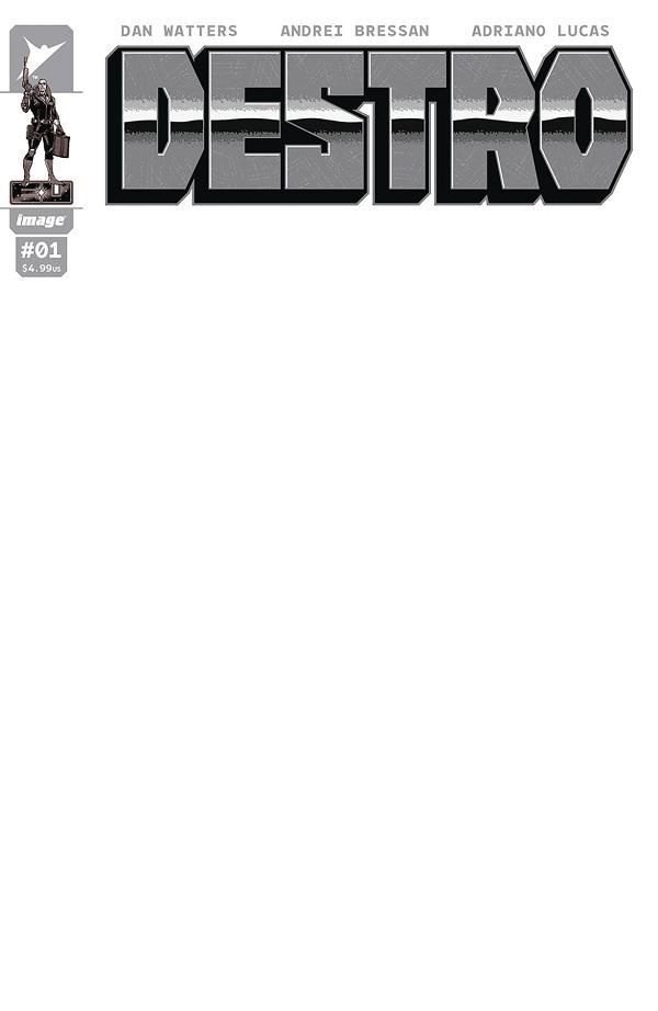 Destro #1 CVR H BLANK CVR cover