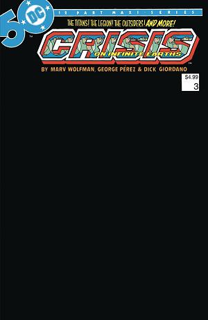 Crisis On Infinite Earths #3 CVR C BLANK cover