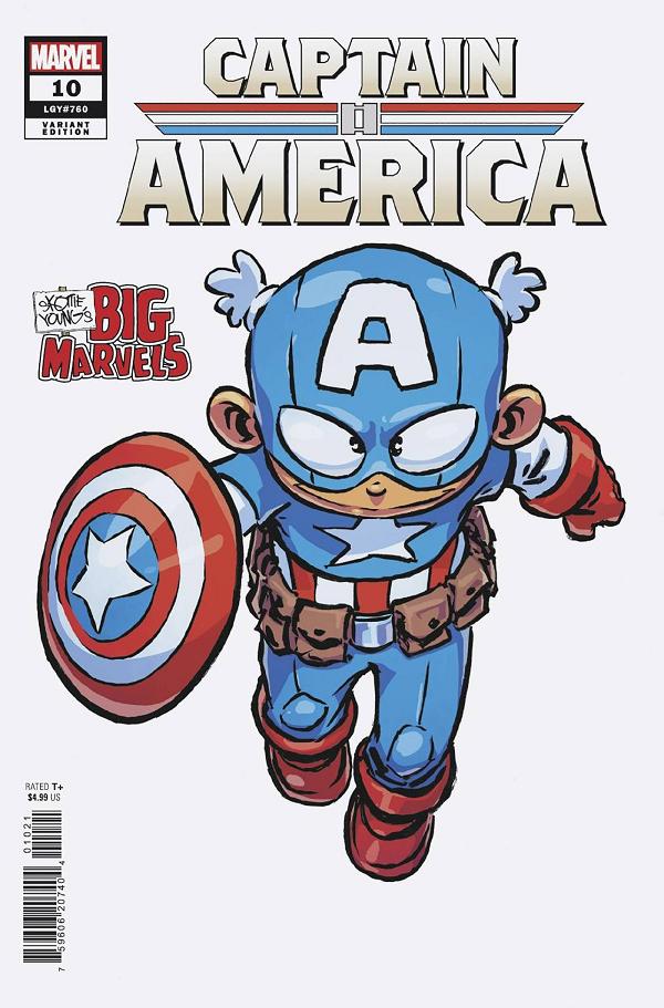 Captain America #10 SKOTTIE YOUNG BIG MARVEL cover