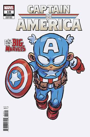 Captain America #10 SKOTTIE YOUNG BIG MARVEL cover