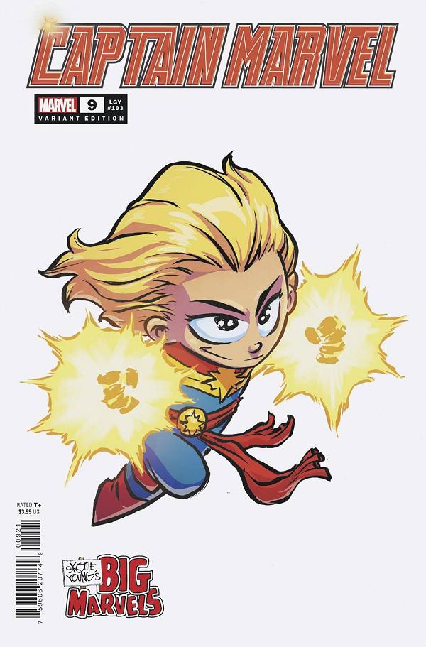 Captain Marvel #9 SKOTTIE YOUNG BIG MARVEL cover