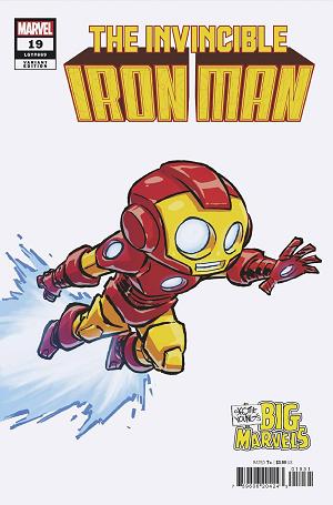 Invincible Iron Man #19 SKOTTIE YOUNG BIG MARVEL cover