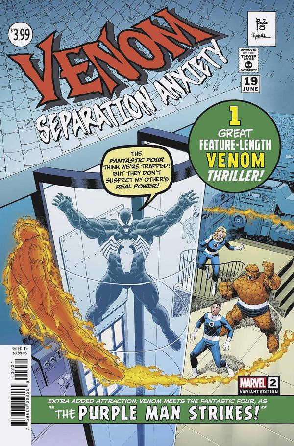 Venom: Separation Anxiety #2 PAULO SIQUEIRA HOMAGE cover