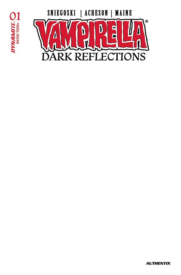 Vampirella Dark Reflections #1 variant cover by Blank Cover