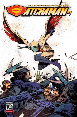 Gatchaman #1 CVR B SANFORD GREENE CONNECTING cover