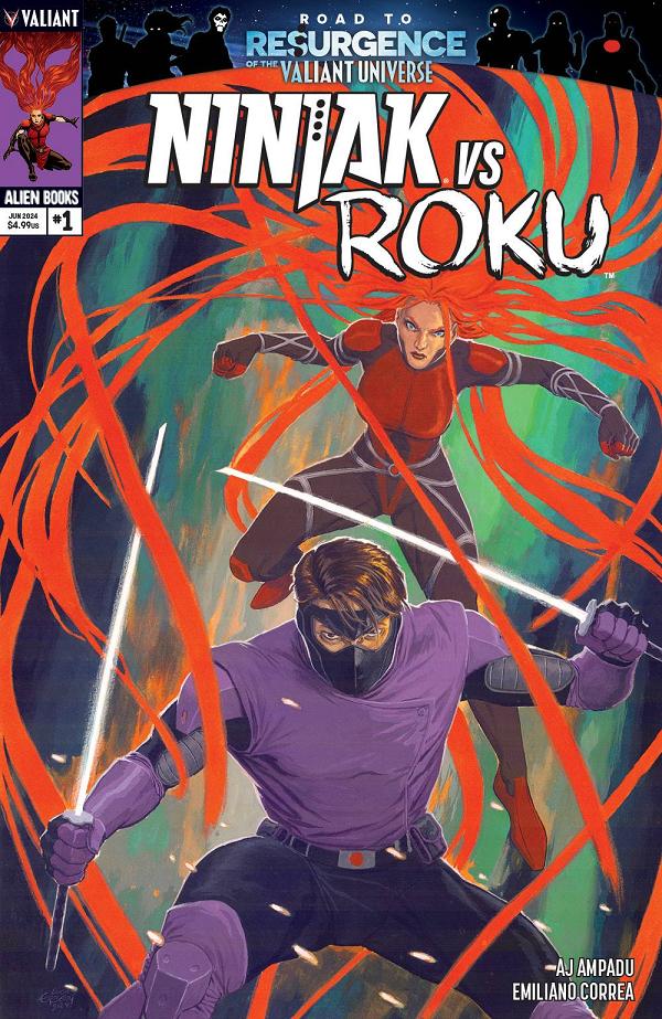 Ninjak Vs Roku #1 cover by Luca Erbetta
