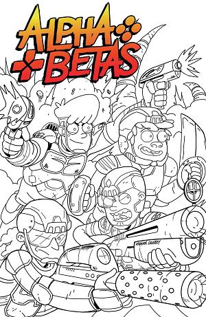 Alpha Betas #1 (OF 4) CALERO B&W cover