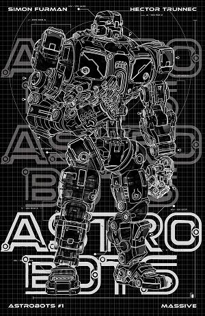 Astrobots #1 (OF 5) MASSIVE EXCL BLUEPRINT BLACK cover