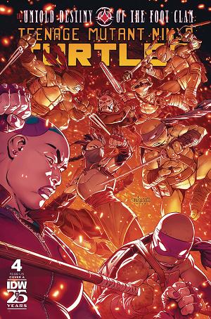 Tmnt Untold Destiny Of Foot Clan #4 CVR A SANTOLOUCO cover