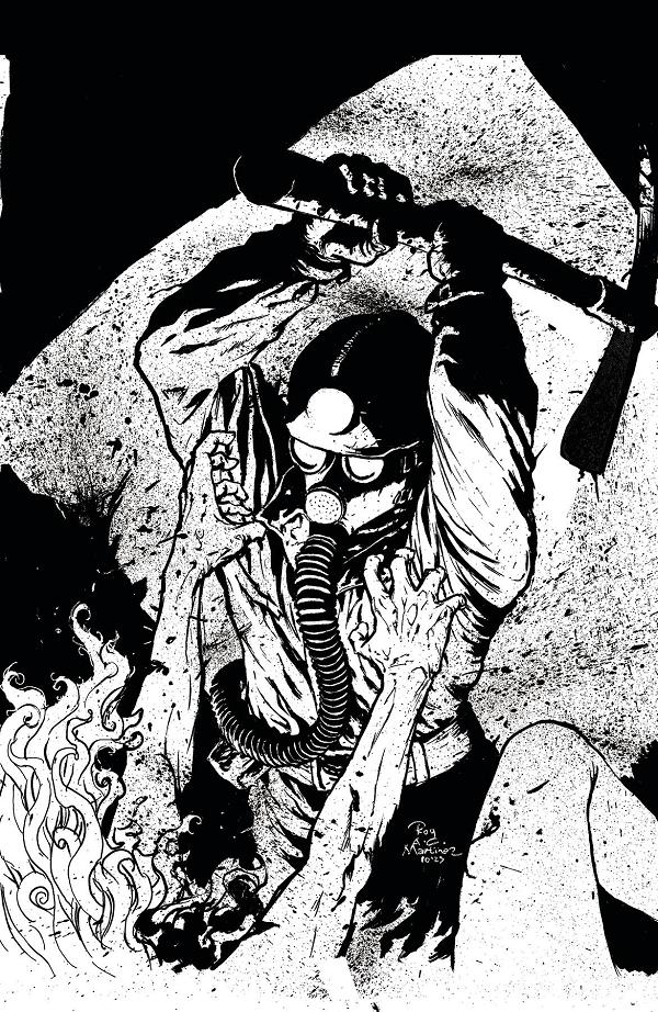 Valentine Bluffs Massacre #1 variant cover by Roy Allen Martinez