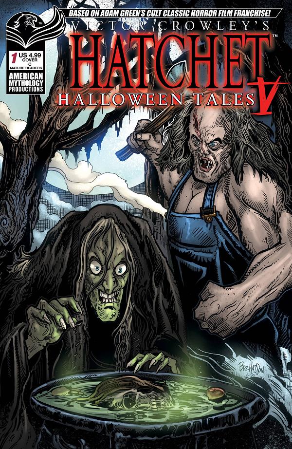 Victor Crowleys Hatchet Halloween Tales V #1 variant cover by Buz Hasson
