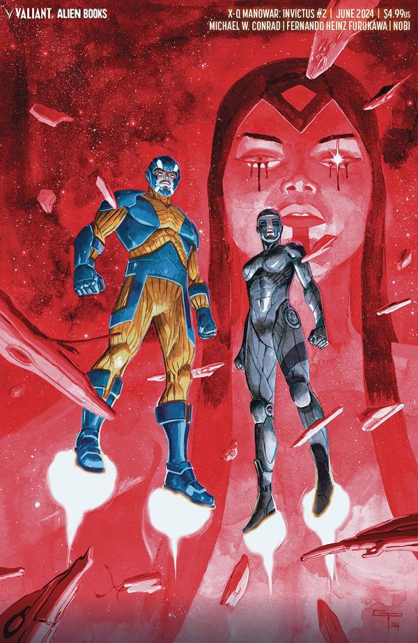 X-O Manowar Invictus #2 variant cover by German Peralta