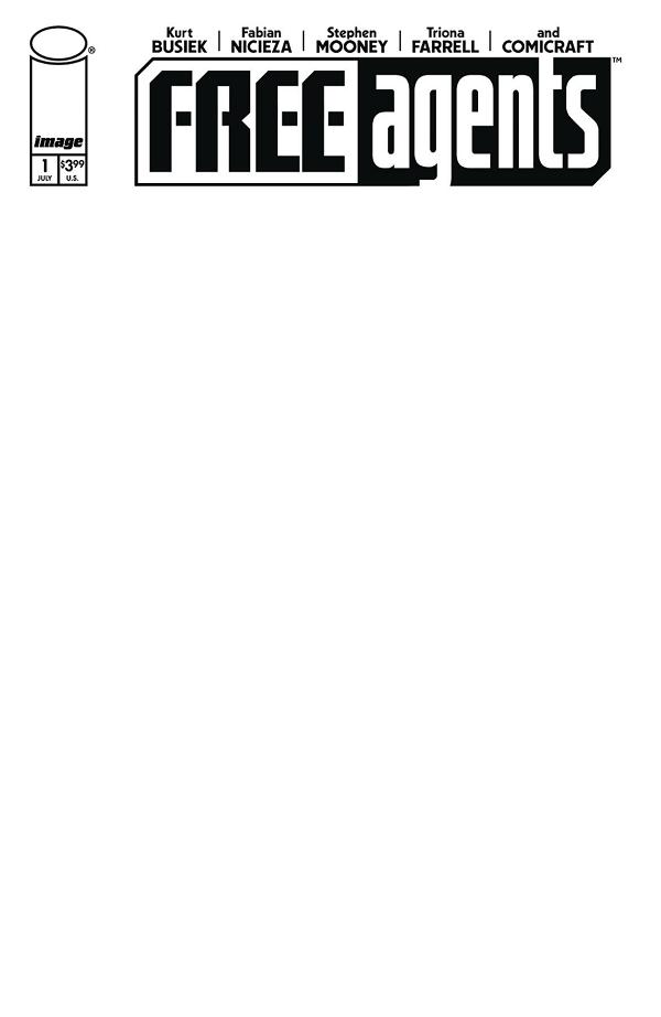 Free Agents #1 CVR C BLANK SKETCH cover