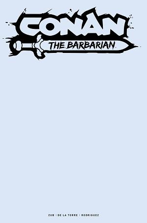 Conan Barbarian #13 CVR G COLOR BLANK SKETCH (MR) cover
