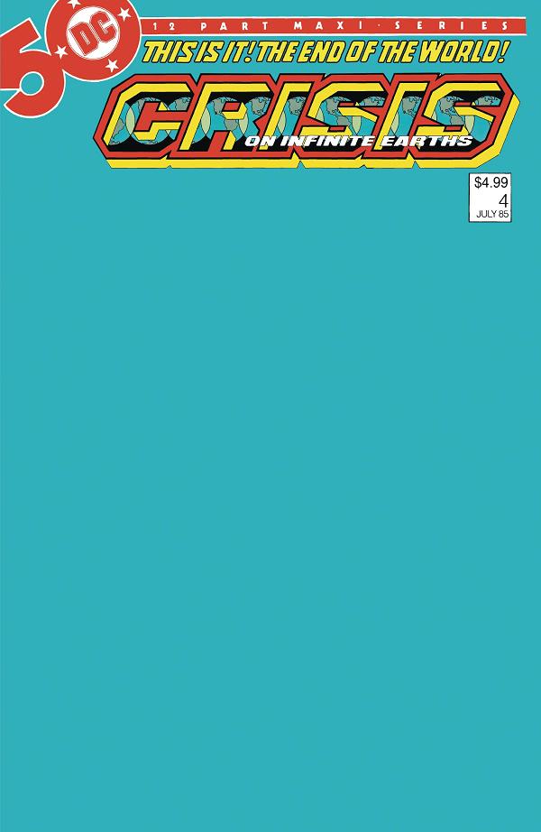 Crisis On Infinite Earths #4 CVR C BLANK V cover
