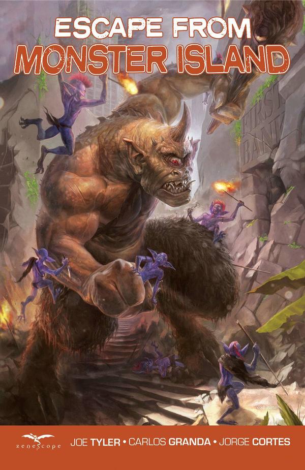 Escape From Monster Island cover by Diego Cortes