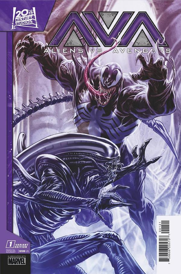 Aliens Vs Avengers #1 MARK BROOKS cover