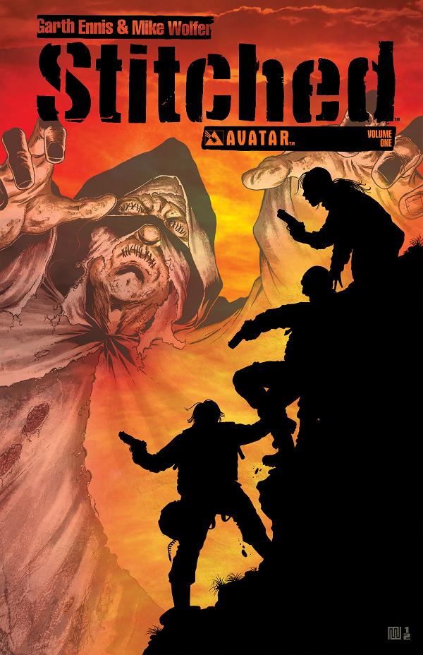 Stitched Signed Ltd Vol. 01 cover by Mike Wolfer