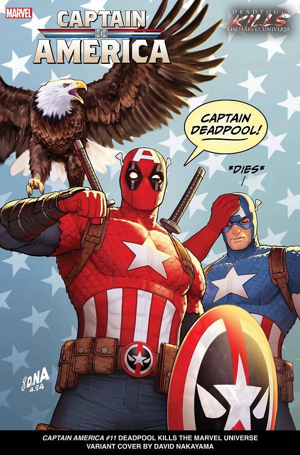 Captain America #11 variant cover by David Nakayama