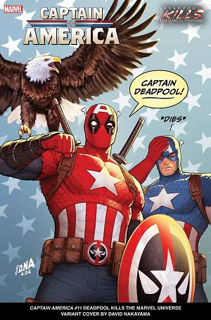 Captain America #11 DEADPOOL KILLS MARVEL UNIVERSE cover