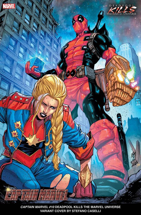 Captain Marvel #10 variant cover by Stefano Caselli