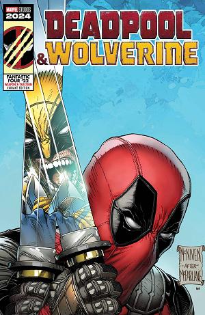 Fantastic Four #22 DEADPOOL WOLVERINE WEAPON X-TRACTION cover