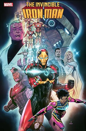 Invincible Iron Man #20 JUAN FRIGERI cover
