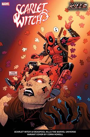 Scarlet Witch #2 HOWELL DEADPOOL KILLS MARVEL UNIVERSE cover