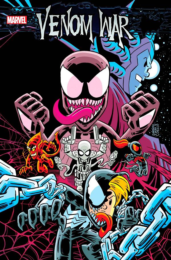 Venom War #1 variant cover by Chris Giarrusso