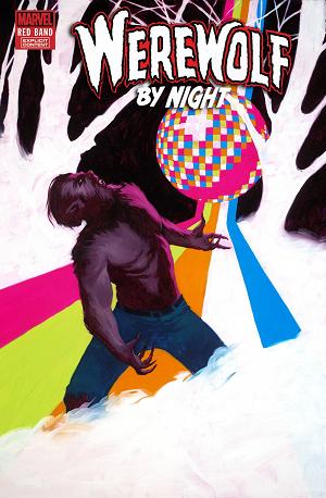 Blood Hunt: Werewolf By Night Red Band #1 WILSON DISCO DAZZLER cover