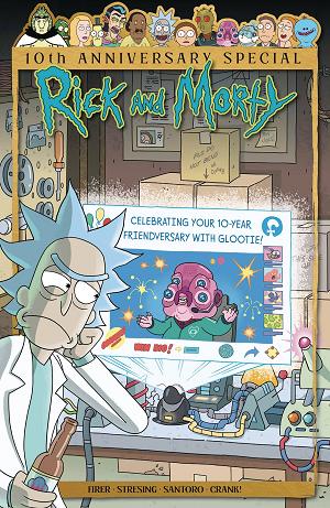 Rick And Morty 10Th Anni Special #1 CVR B LLOYD (MR) cover