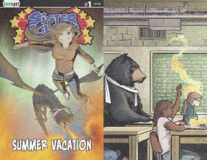 Sister Powers Summer Vacation #1 CVR D HOLOFOIL FLIP CVR cover