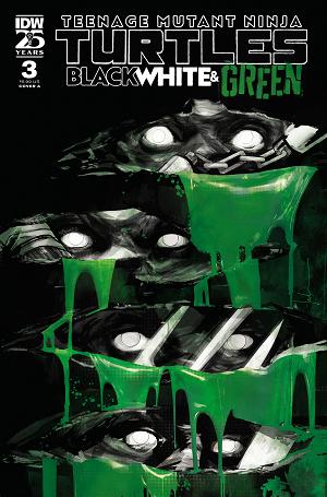 Tmnt Black White & Green #3 CVR A JOCK cover