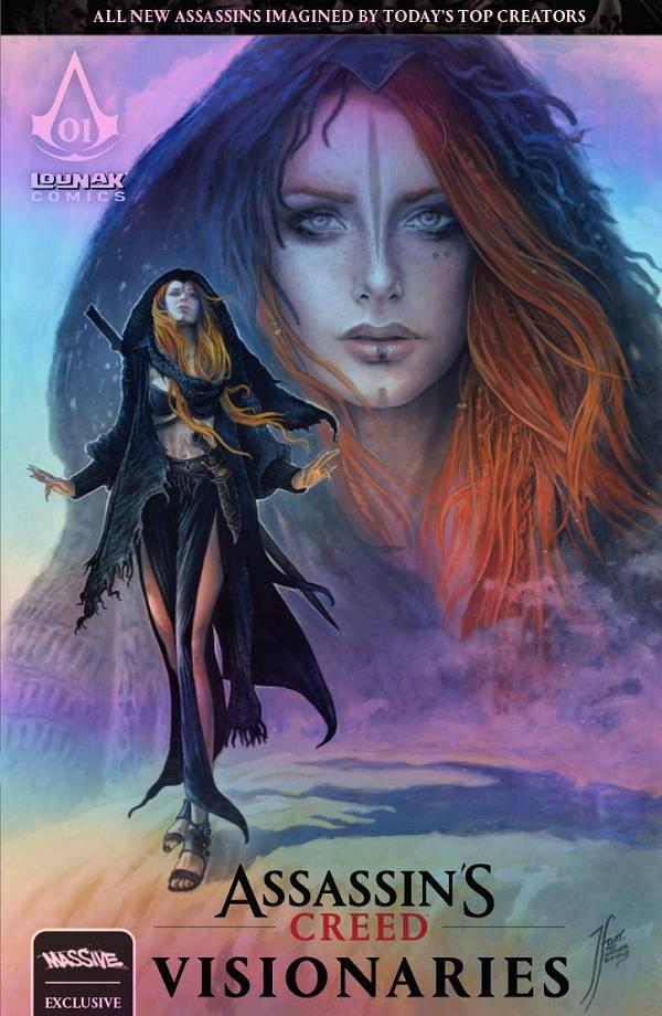 Assassins Creed Visionaries #1 cover by Tehani Farr