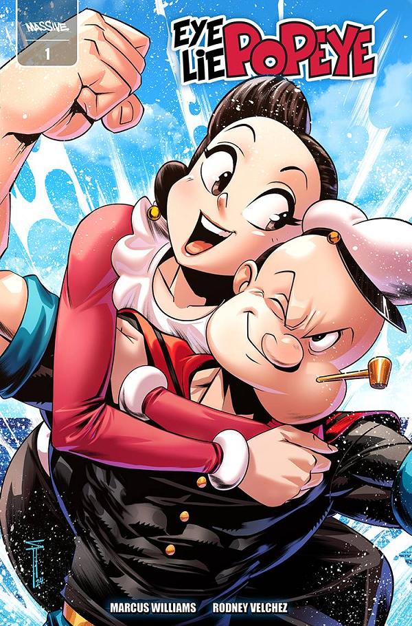 Eye Lie Popeye #1 variant cover by Serg Acuna