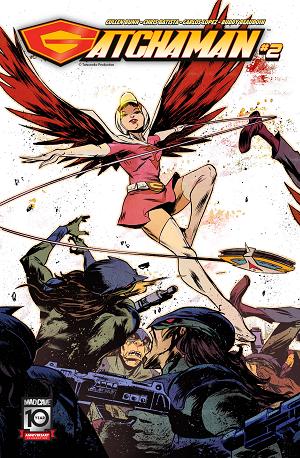 Gatchaman #2 CVR B SANFORD GREENE CONNECTING cover