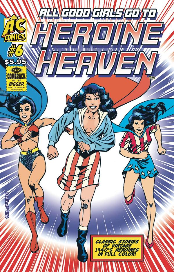 Heroine Heaven #6 cover by Mark G. Heike
